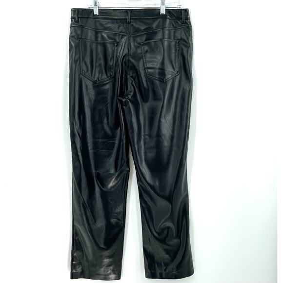 Joie Faux Leather Women’s Pants, EUC, Black, Sz. 12 - Picture 4 of 15